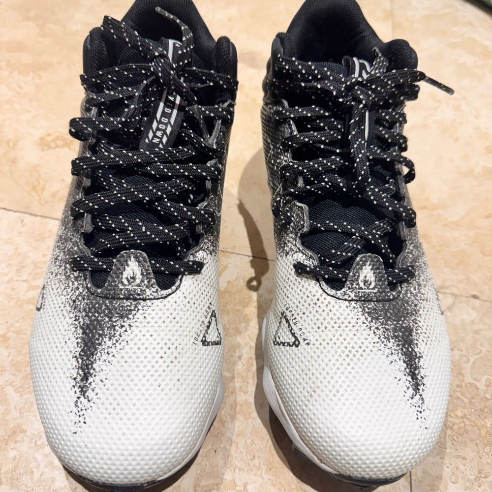 Under Armour Black and White Kids Sneakers